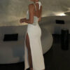 Sexy Halter Backless Dress Summer Bodycon Wrap Dresses for Women Low Cut Party Club Clothing - Image 2