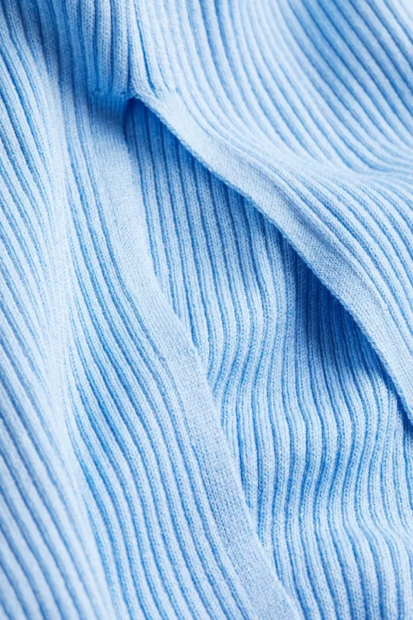 Open-backed Rib-knit Dress - Image 2
